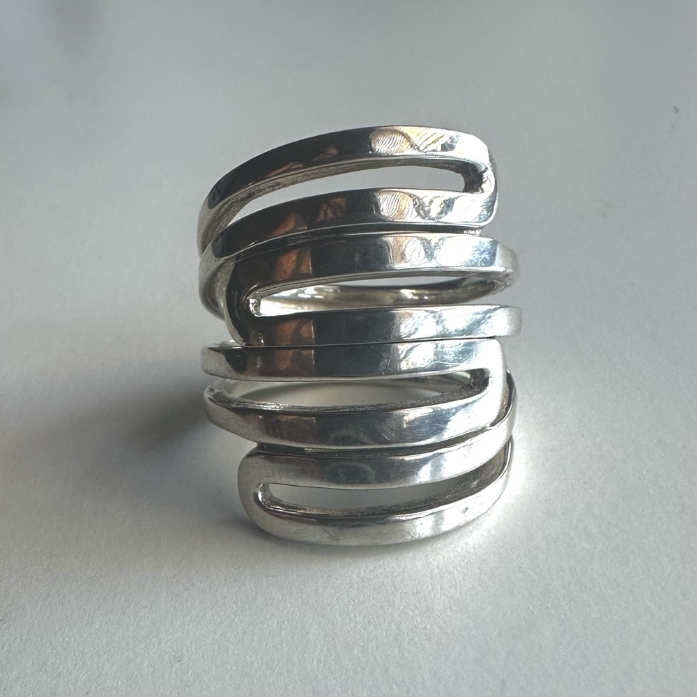 Silpada Silver Modern Maze Ring